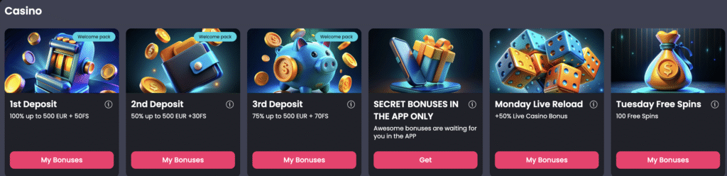 tiptopbet bonuses